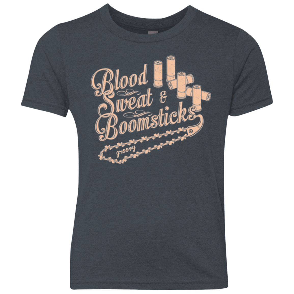 T-Shirts Vintage Navy / YXS Blood Sweat & Boomsticks Youth Triblend T-Shirt