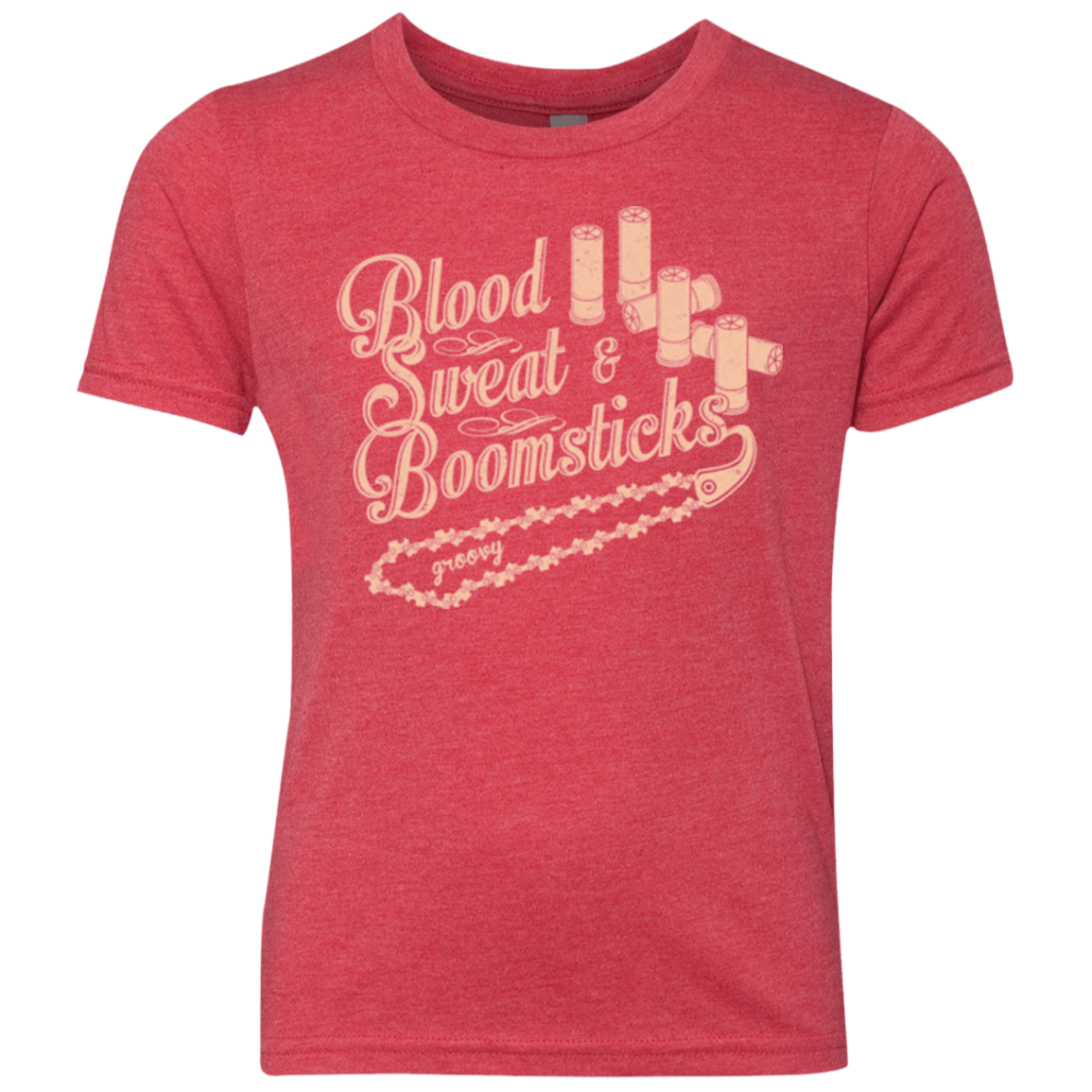 T-Shirts Vintage Red / YXS Blood Sweat & Boomsticks Youth Triblend T-Shirt