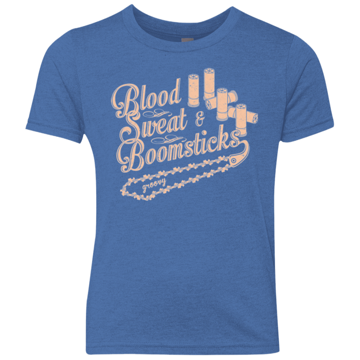 T-Shirts Vintage Royal / YXS Blood Sweat & Boomsticks Youth Triblend T-Shirt