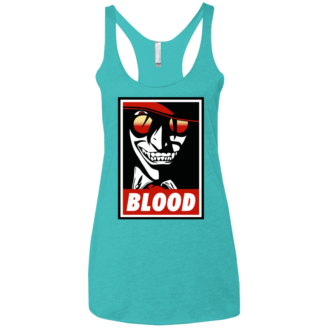 T-Shirts Tahiti Blue / X-Small Blood Women's Triblend Racerback Tank