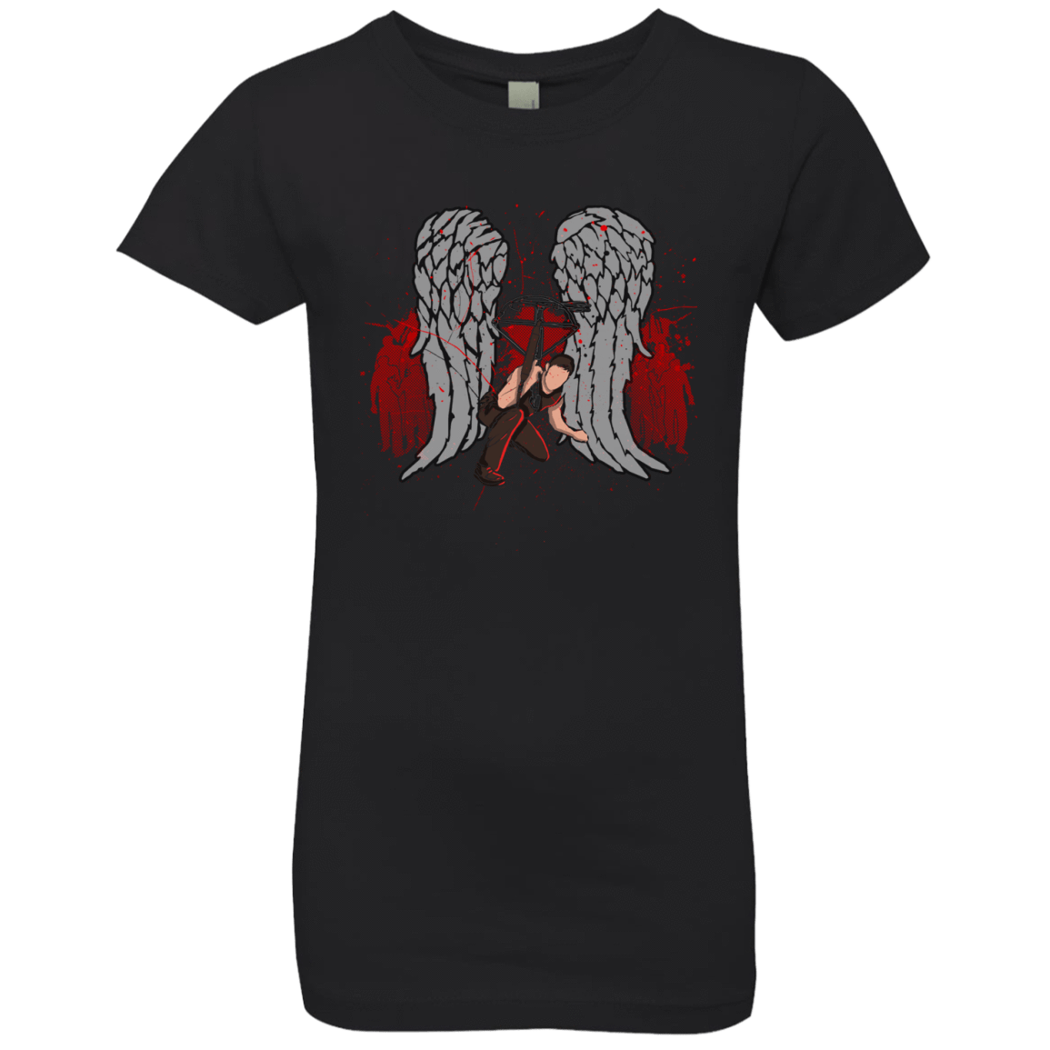 T-Shirts Black / YXS Bloody Wings Dixon Girls Premium T-Shirt