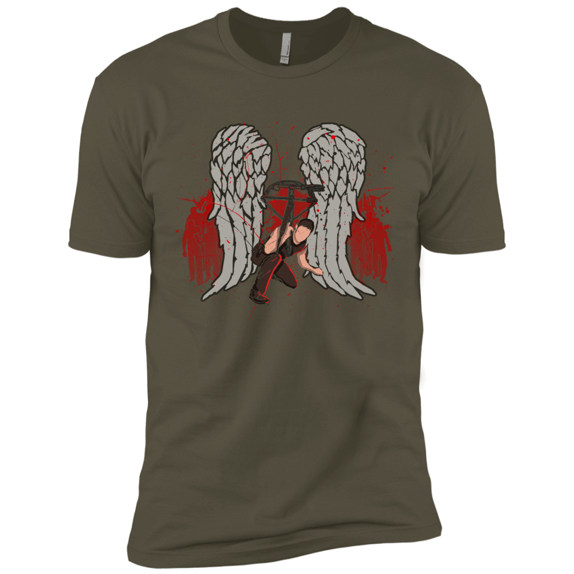 T-Shirts Military Green / X-Small Bloody Wings Dixon Men's Premium T-Shirt