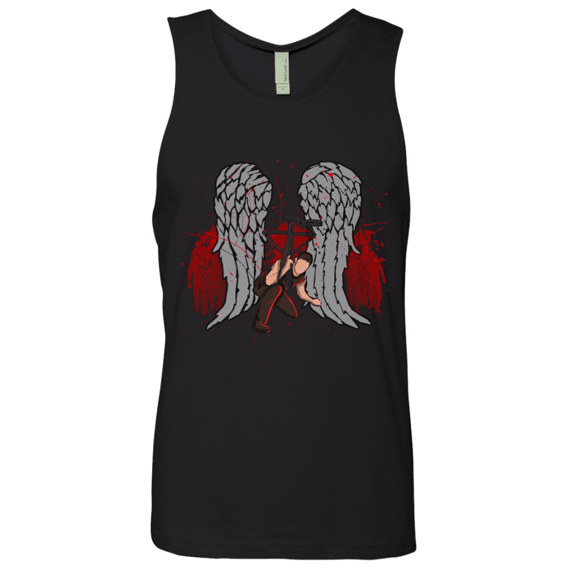 T-Shirts Black / Small Bloody Wings Dixon Men's Premium Tank Top