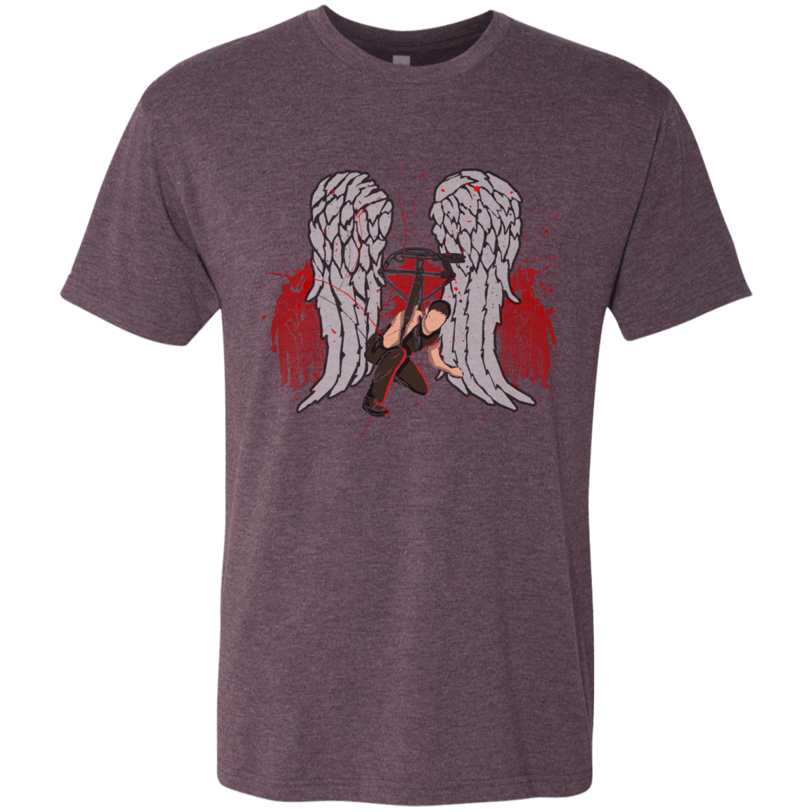 T-Shirts Vintage Purple / Small Bloody Wings Dixon Men's Triblend T-Shirt
