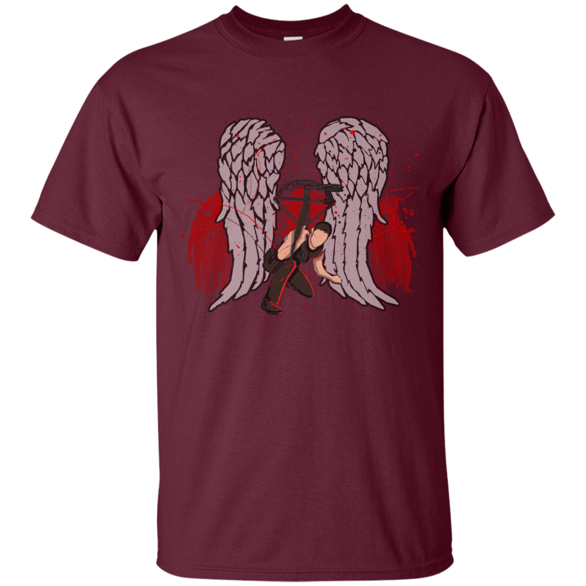 T-Shirts Maroon / Small Bloody Wings Dixon T-Shirt
