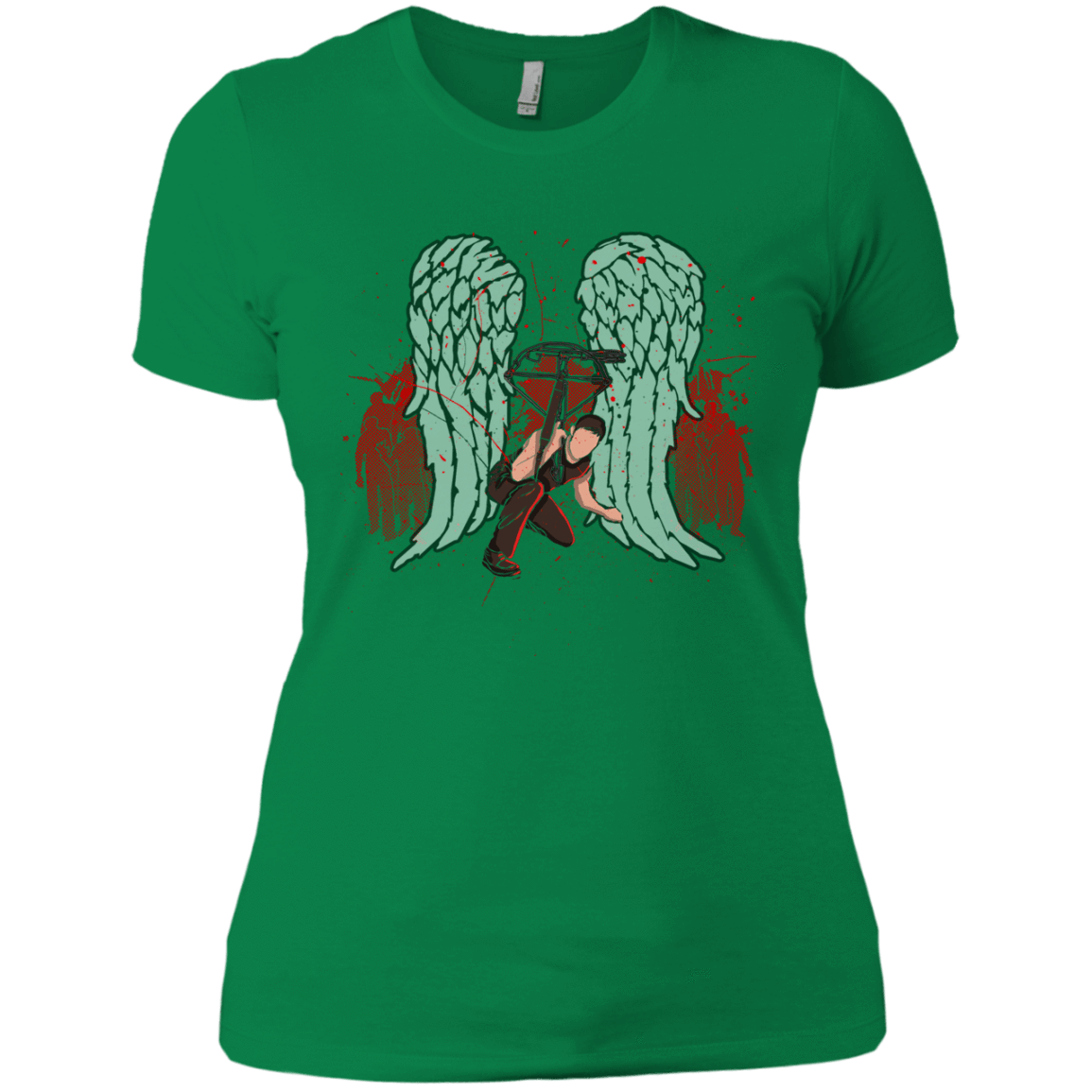T-Shirts Kelly Green / X-Small Bloody Wings Dixon Women's Premium T-Shirt