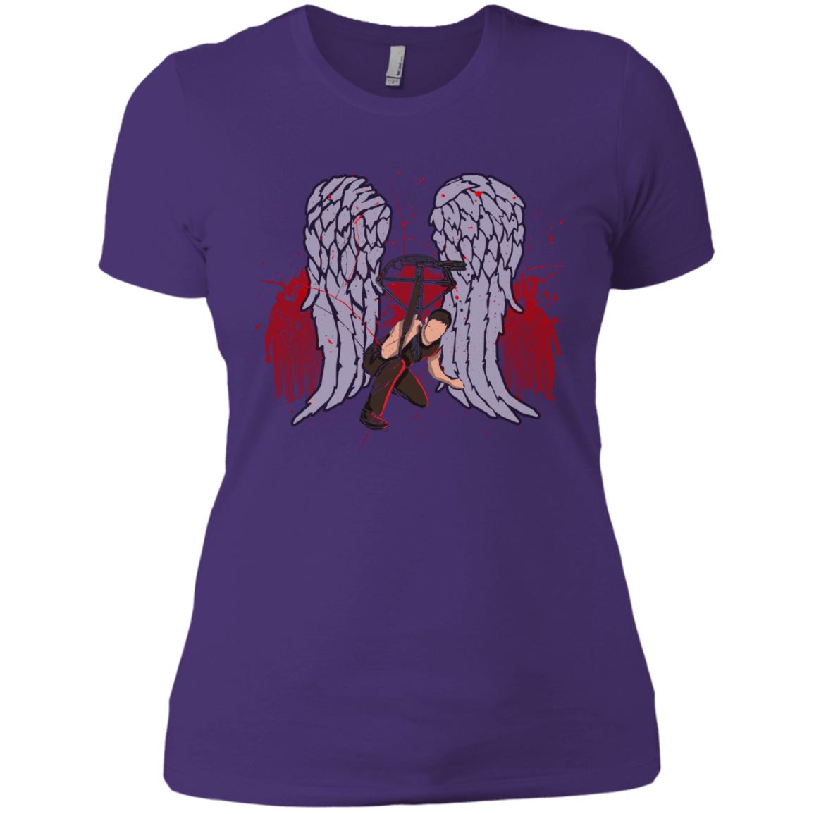T-Shirts Purple / X-Small Bloody Wings Dixon Women's Premium T-Shirt