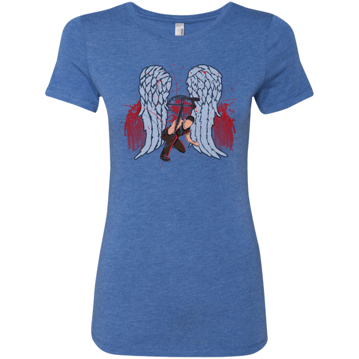 T-Shirts Vintage Royal / Small Bloody Wings Dixon Women's Triblend T-Shirt