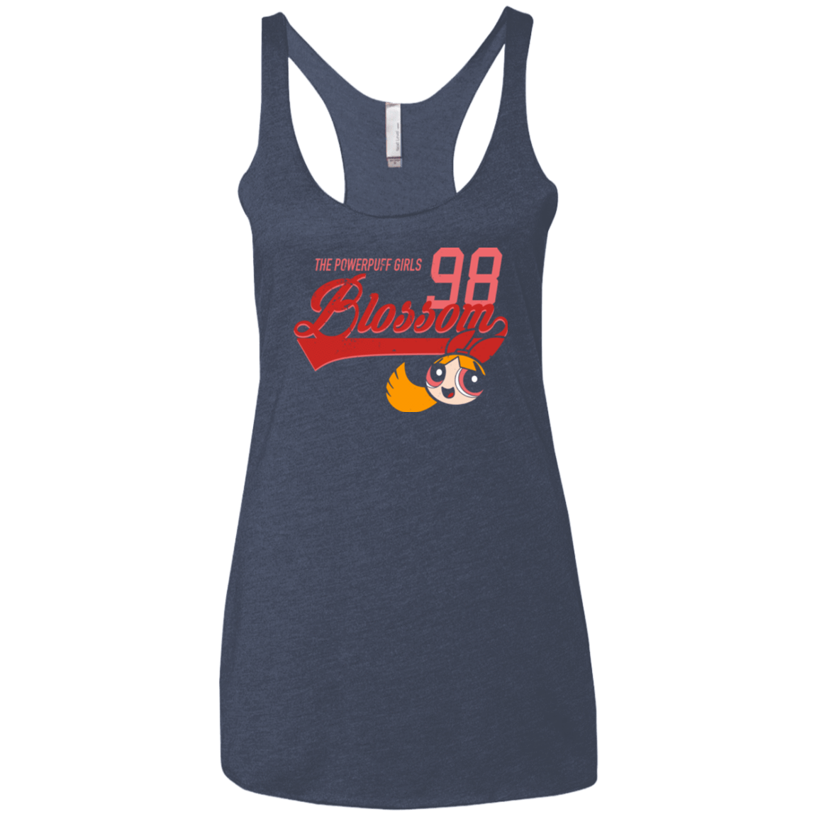 T-Shirts Vintage Navy / X-Small Blossom Women's Triblend Racerback Tank