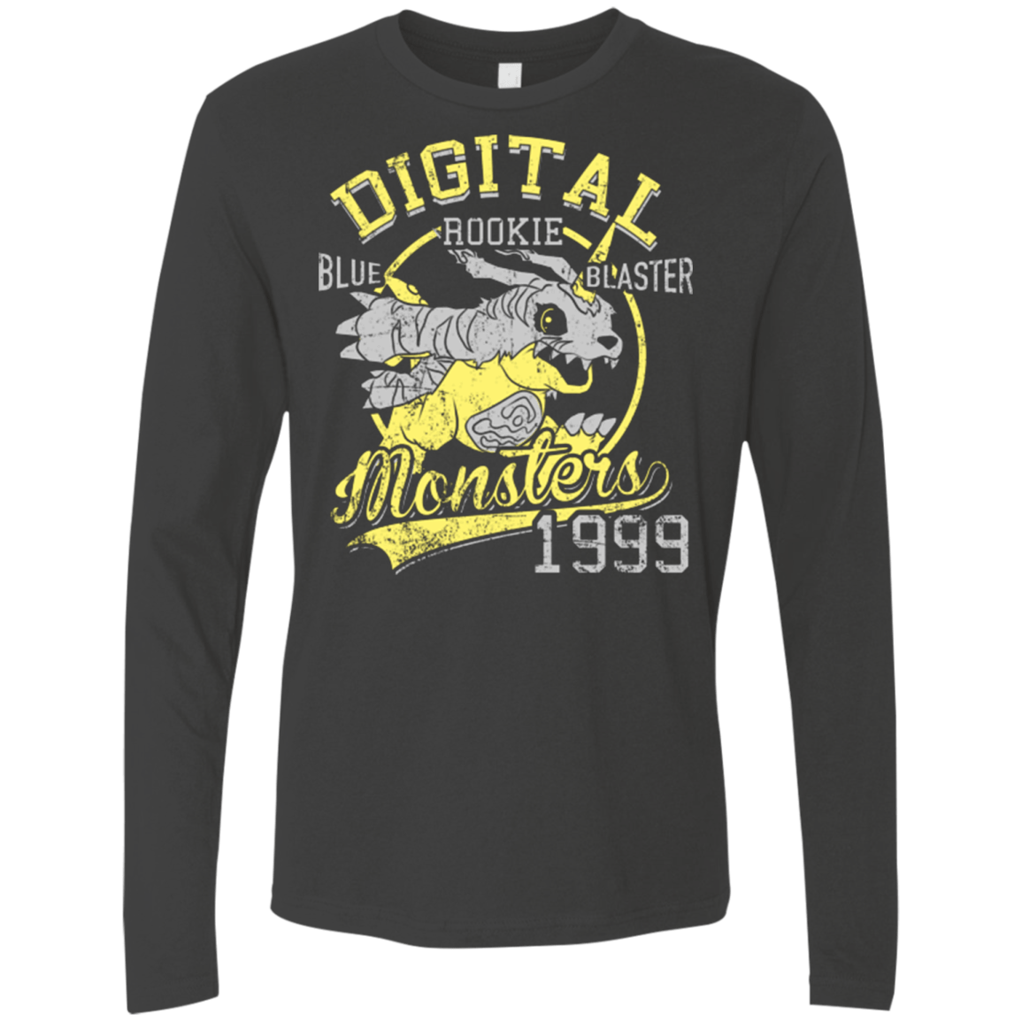T-Shirts Heavy Metal / Small Blue Blaster Men's Premium Long Sleeve