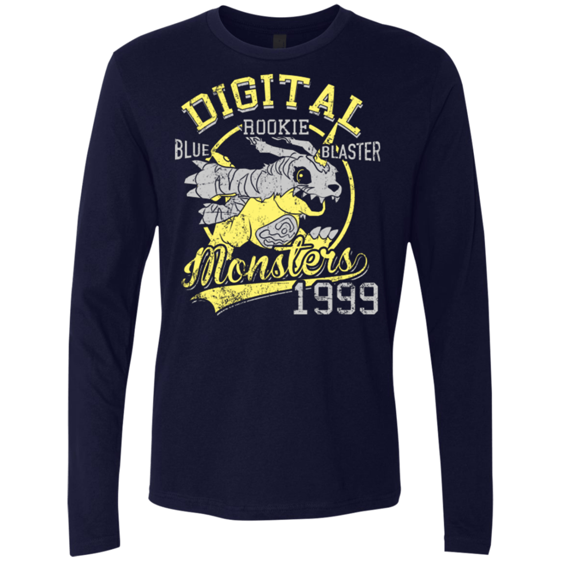 T-Shirts Midnight Navy / Small Blue Blaster Men's Premium Long Sleeve