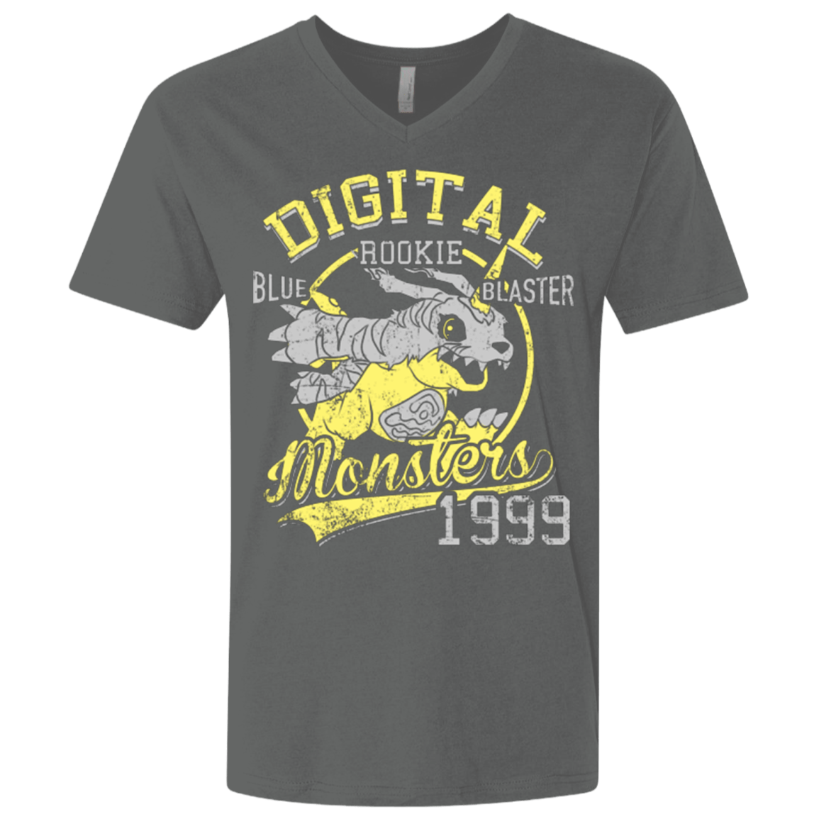 T-Shirts Heavy Metal / X-Small Blue Blaster Men's Premium V-Neck