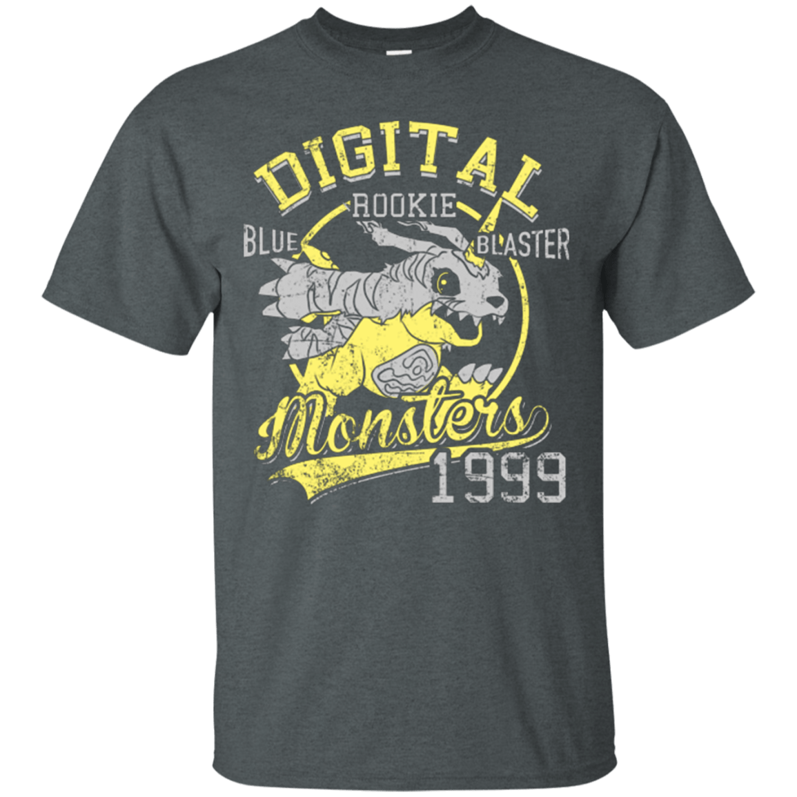 T-Shirts Dark Heather / Small Blue Blaster T-Shirt