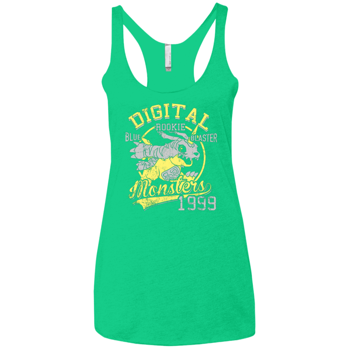 T-Shirts Envy / X-Small Blue Blaster Women's Triblend Racerback Tank