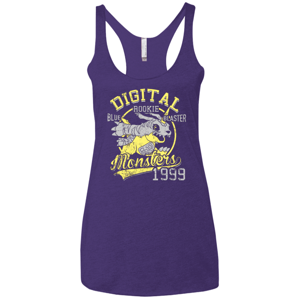 T-Shirts Purple / X-Small Blue Blaster Women's Triblend Racerback Tank