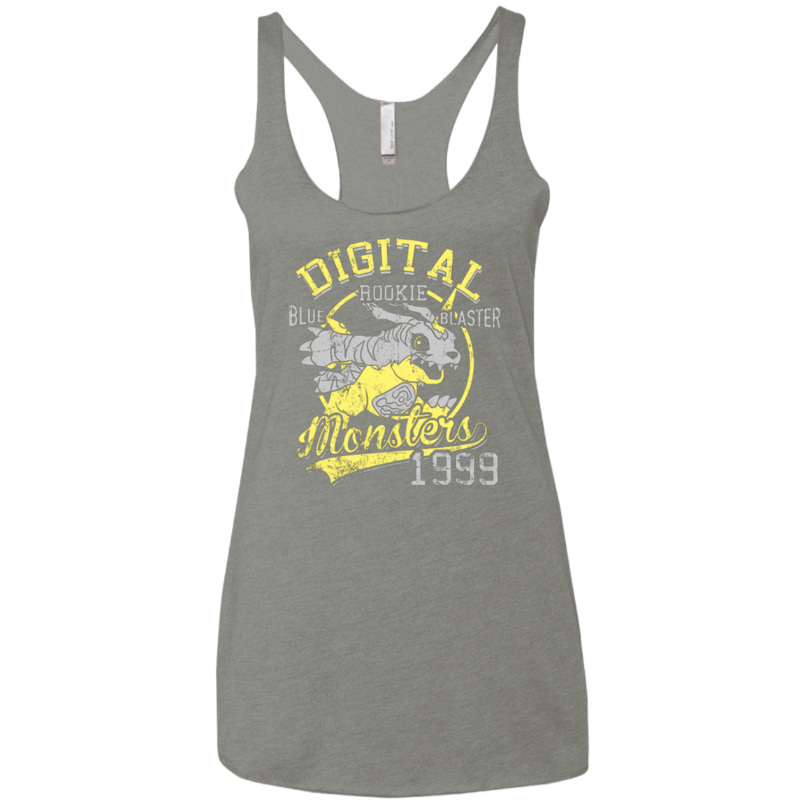 T-Shirts Venetian Grey / X-Small Blue Blaster Women's Triblend Racerback Tank
