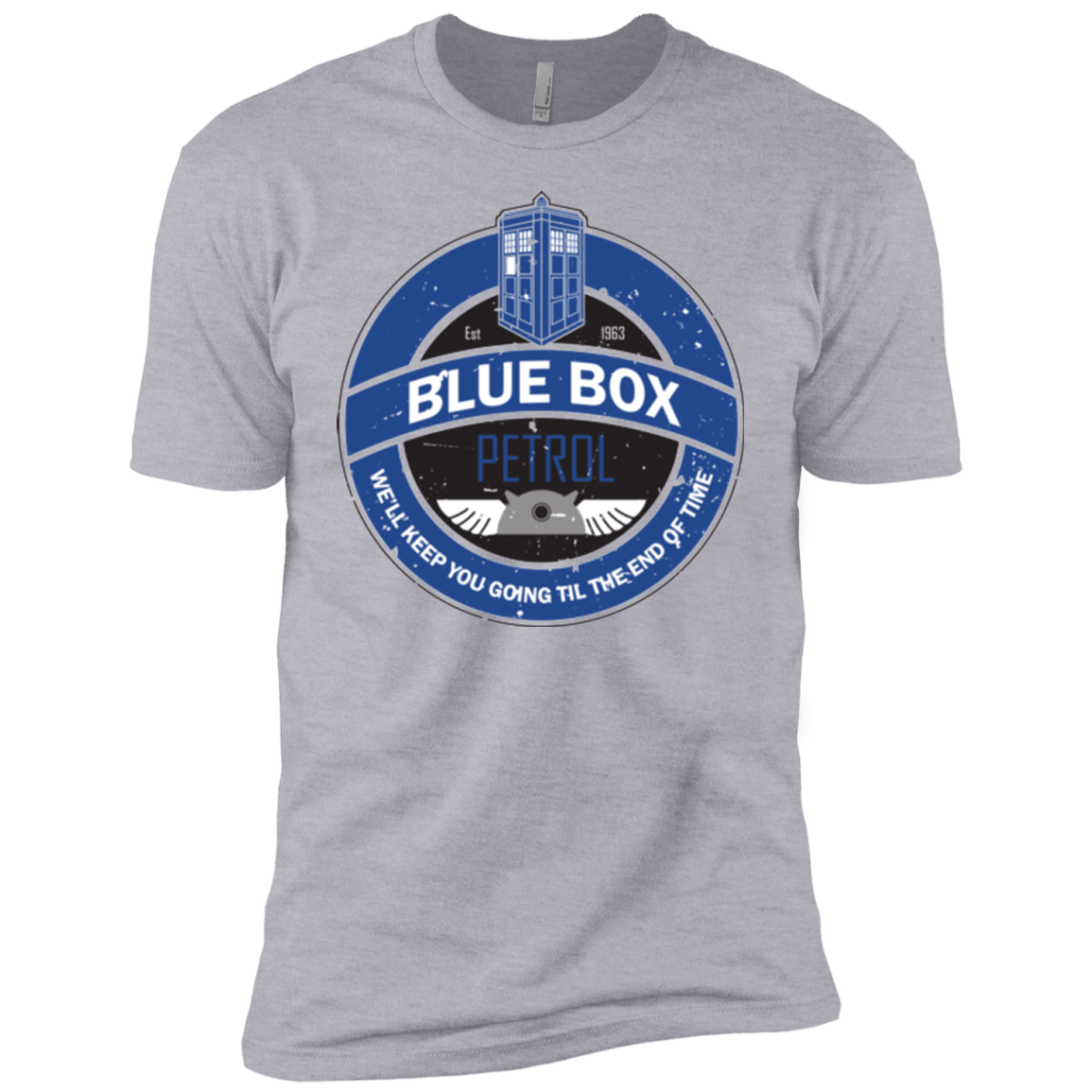 T-Shirts Heather Grey / YXS Blue Box V7(1) Boys Premium T-Shirt