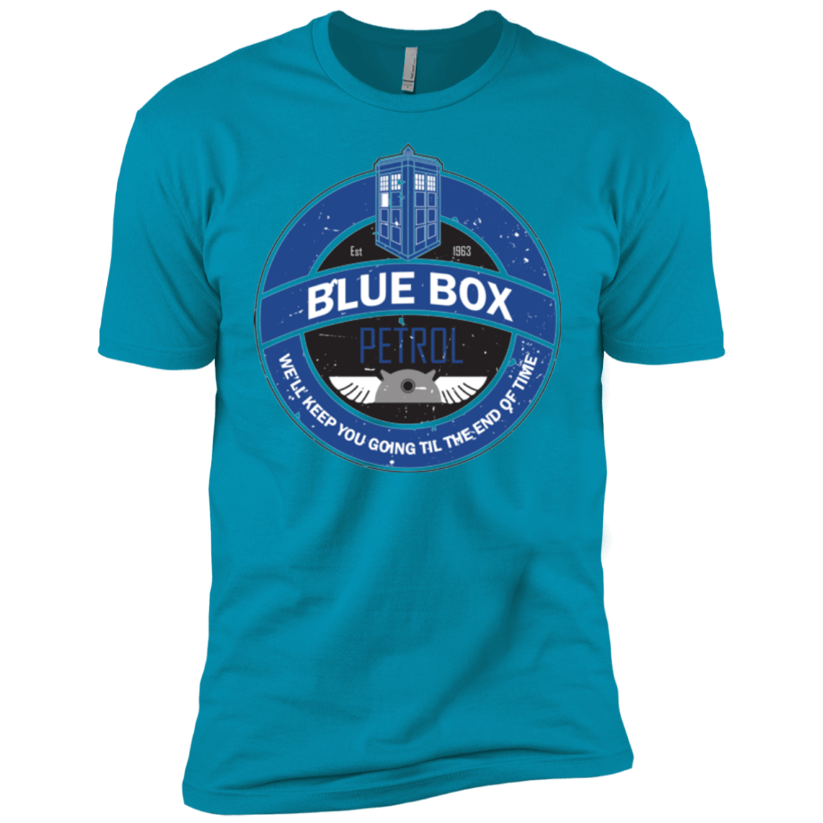 T-Shirts Turquoise / YXS Blue Box V7(1) Boys Premium T-Shirt