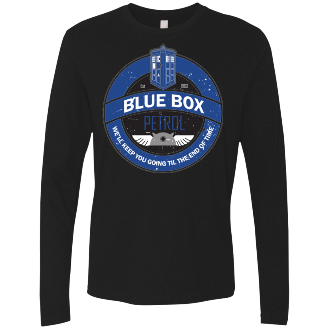 T-Shirts Black / Small Blue Box V7(1) Men's Premium Long Sleeve