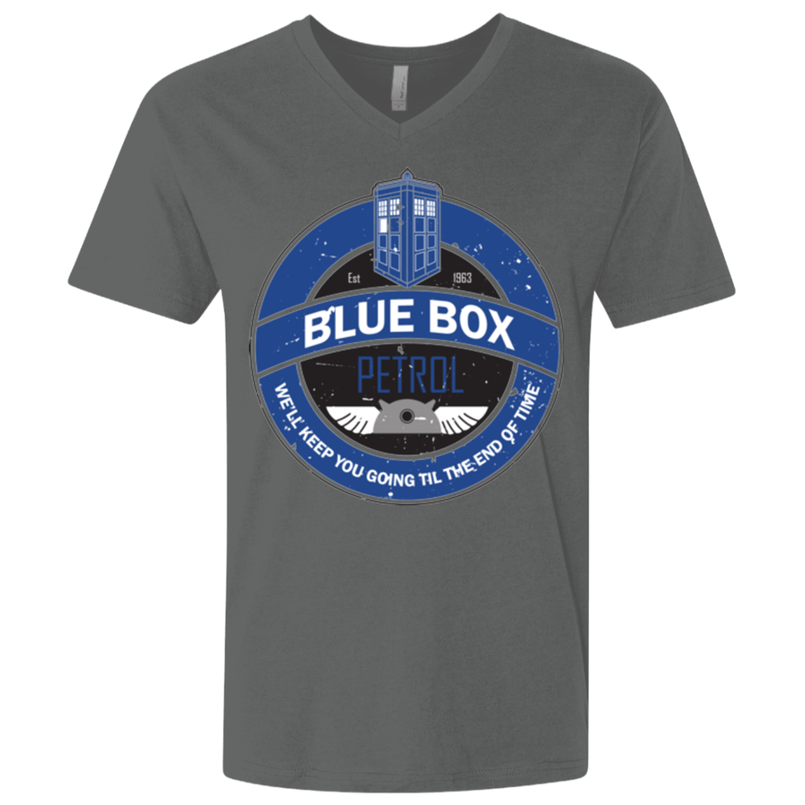 T-Shirts Heavy Metal / X-Small Blue Box V7(1) Men's Premium V-Neck