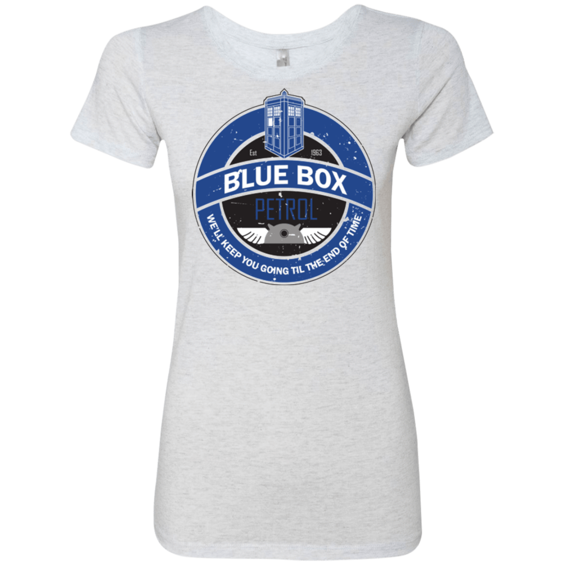 T-Shirts Heather White / Small Blue Box V7(1) Women's Triblend T-Shirt