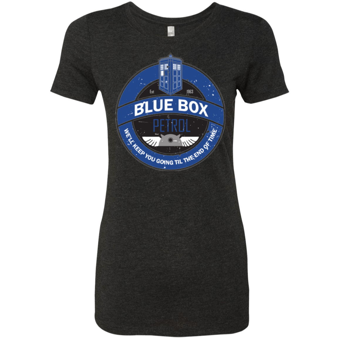 T-Shirts Vintage Black / Small Blue Box V7(1) Women's Triblend T-Shirt