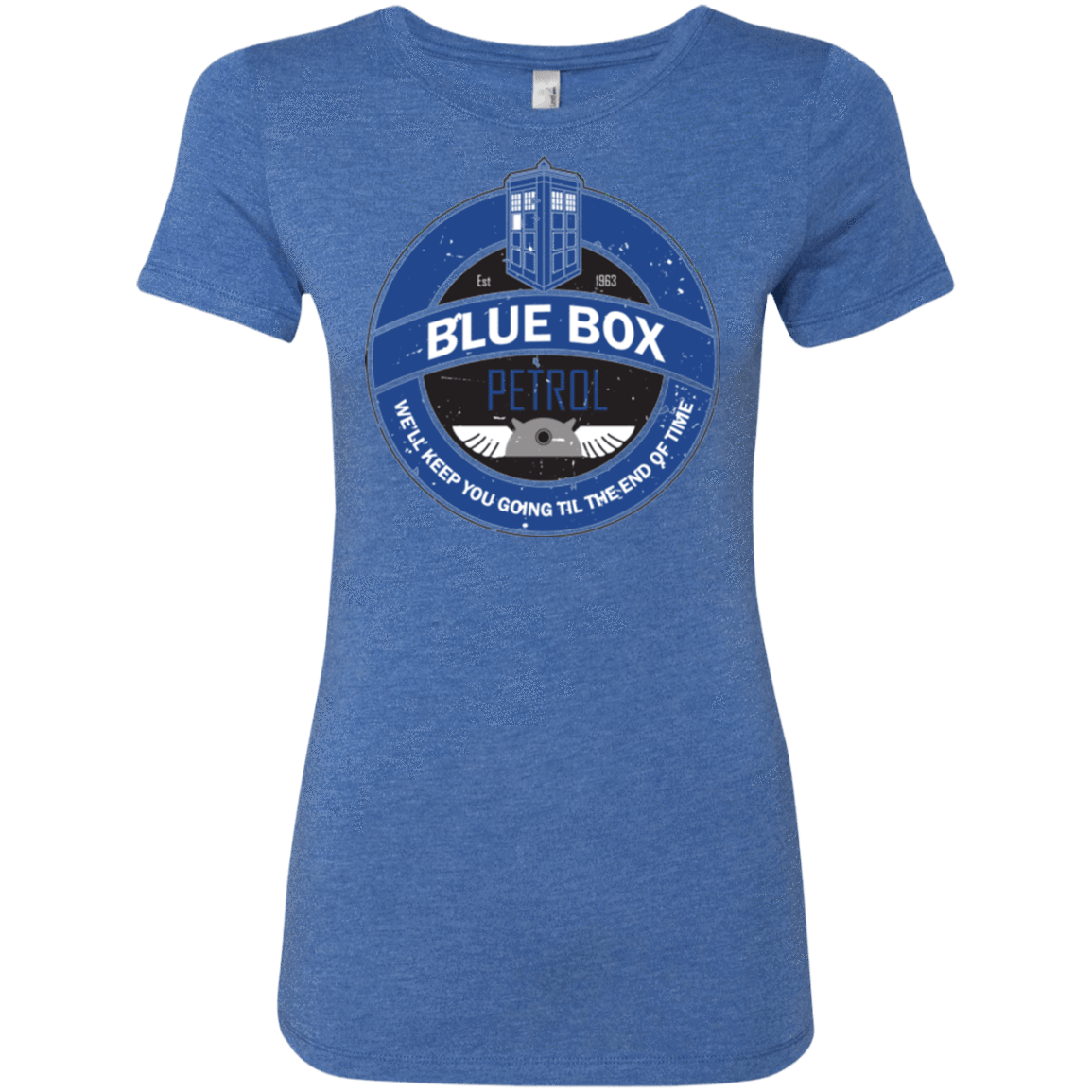 T-Shirts Vintage Royal / Small Blue Box V7(1) Women's Triblend T-Shirt