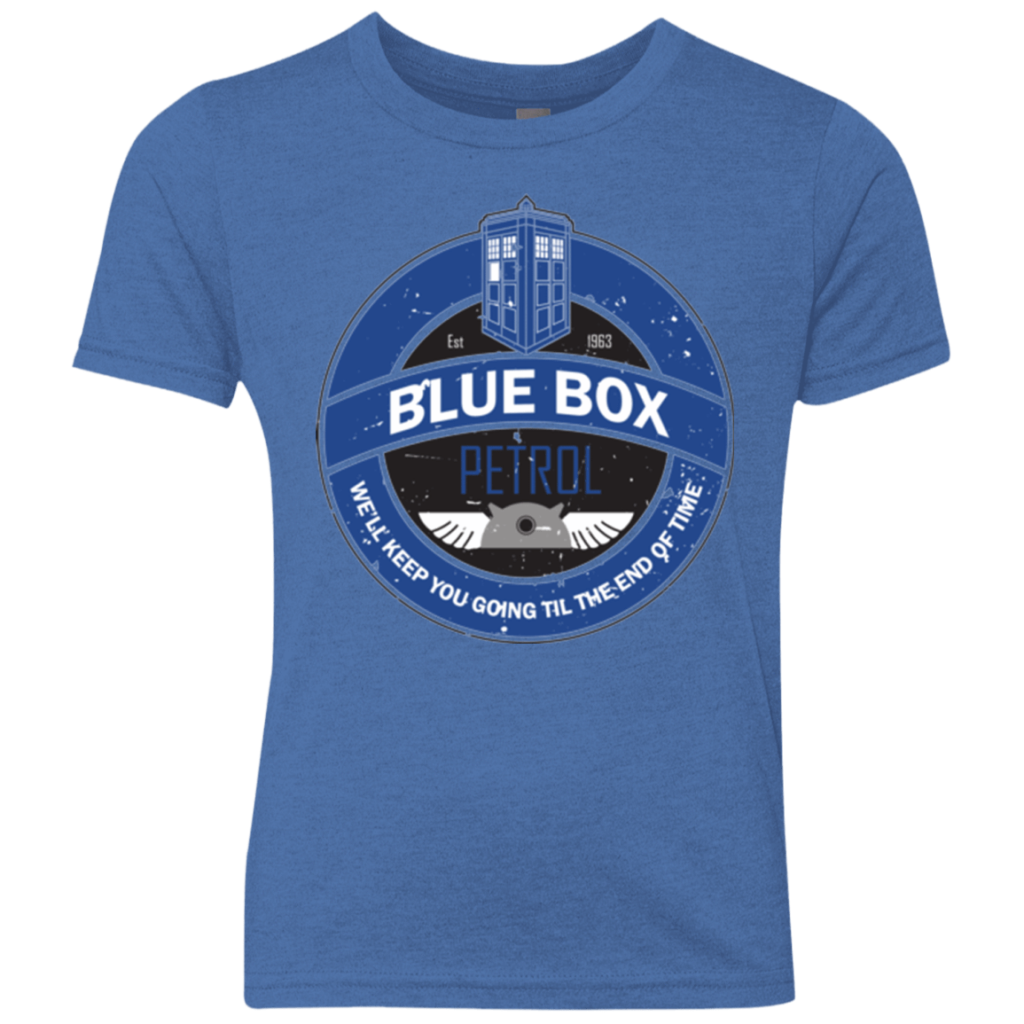 T-Shirts Vintage Royal / YXS Blue Box V7(1) Youth Triblend T-Shirt