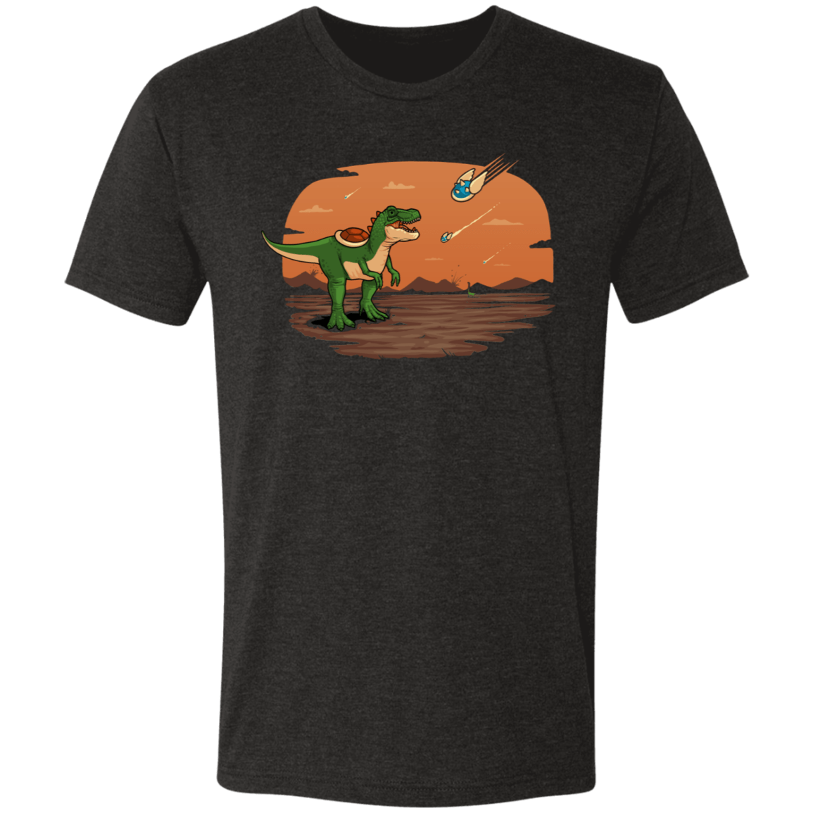 T-Shirts Vintage Black / S Blue Extinction Men's Triblend T-Shirt