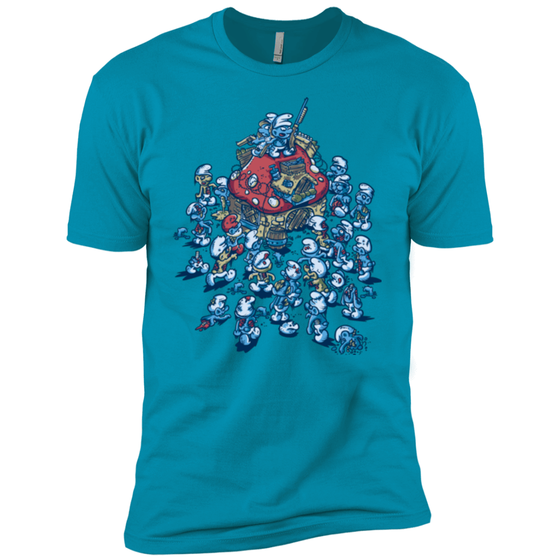 T-Shirts Turquoise / YXS BLUE HORDE Boys Premium T-Shirt