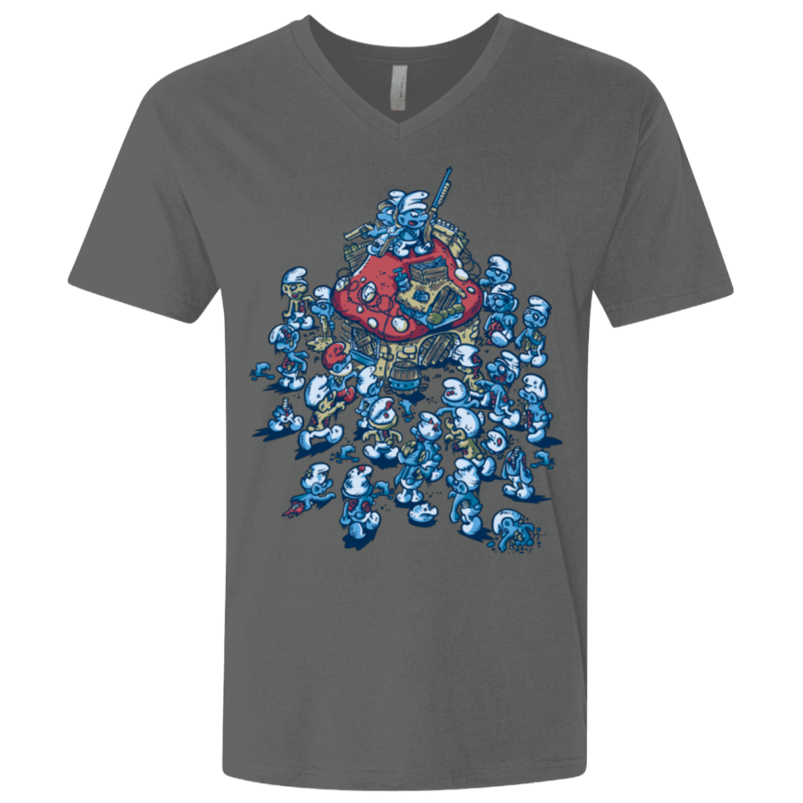 T-Shirts Heavy Metal / X-Small BLUE HORDE Men's Premium V-Neck