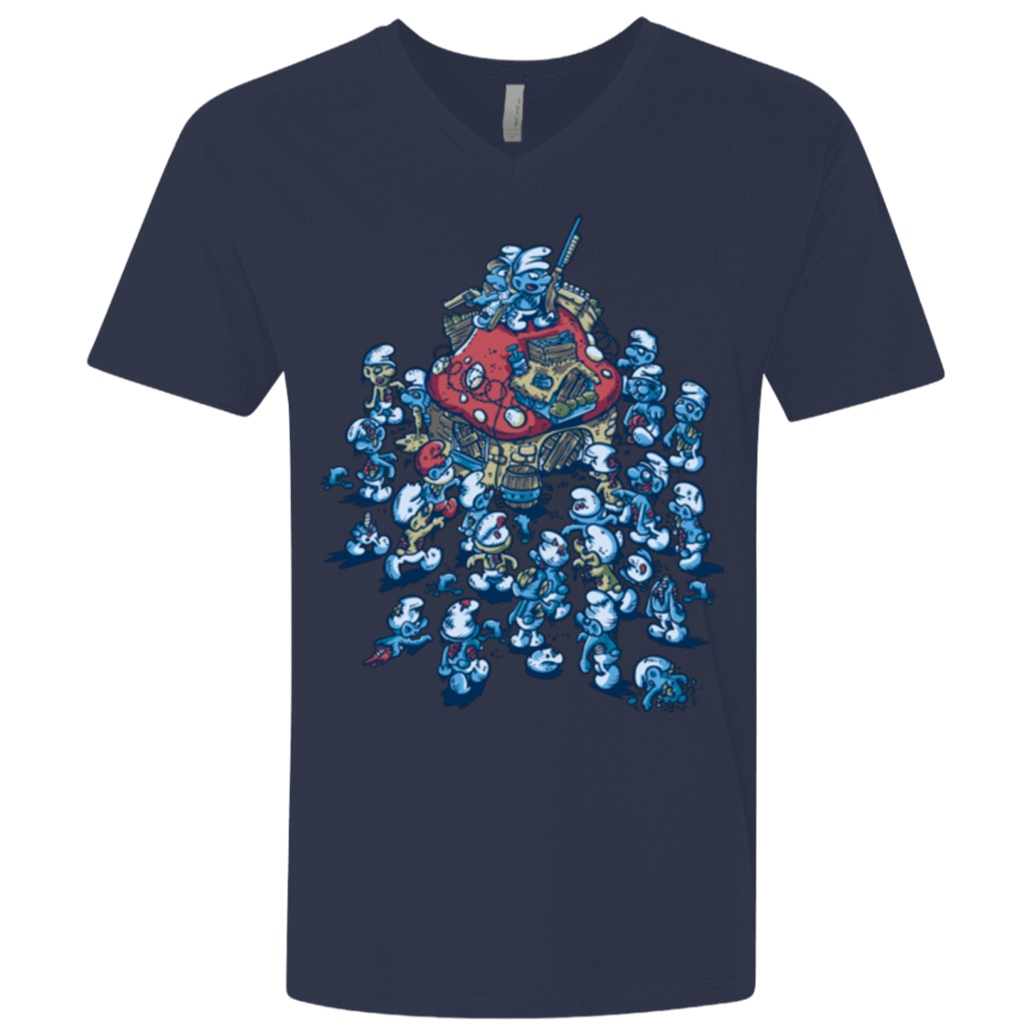 T-Shirts Midnight Navy / X-Small BLUE HORDE Men's Premium V-Neck