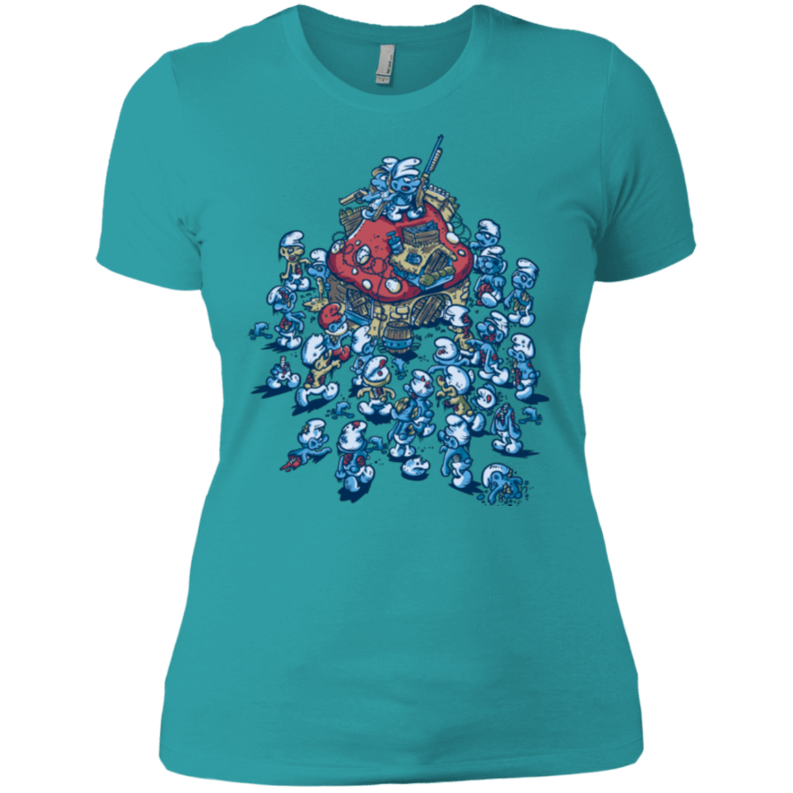 T-Shirts Tahiti Blue / X-Small BLUE HORDE Women's Premium T-Shirt