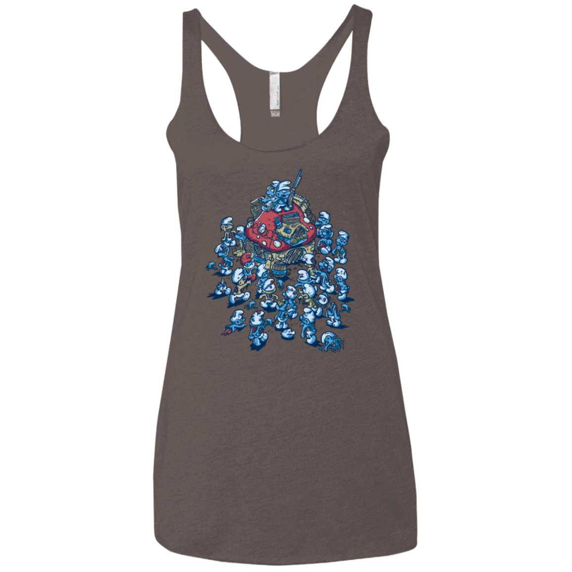 T-Shirts Macchiato / X-Small BLUE HORDE Women's Triblend Racerback Tank