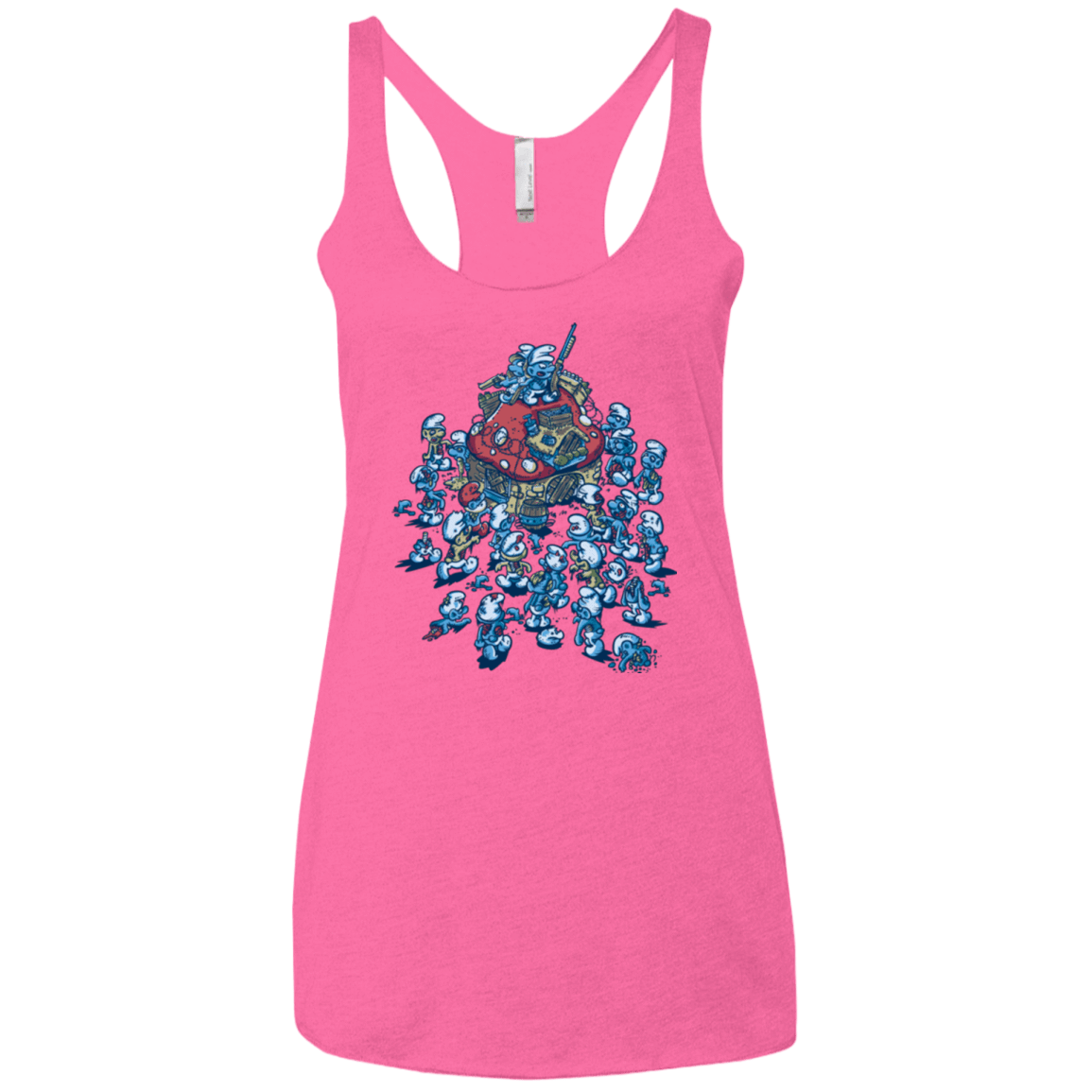 T-Shirts Vintage Pink / X-Small BLUE HORDE Women's Triblend Racerback Tank