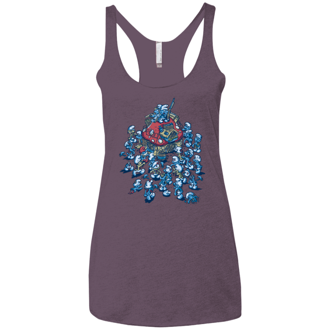 T-Shirts Vintage Purple / X-Small BLUE HORDE Women's Triblend Racerback Tank