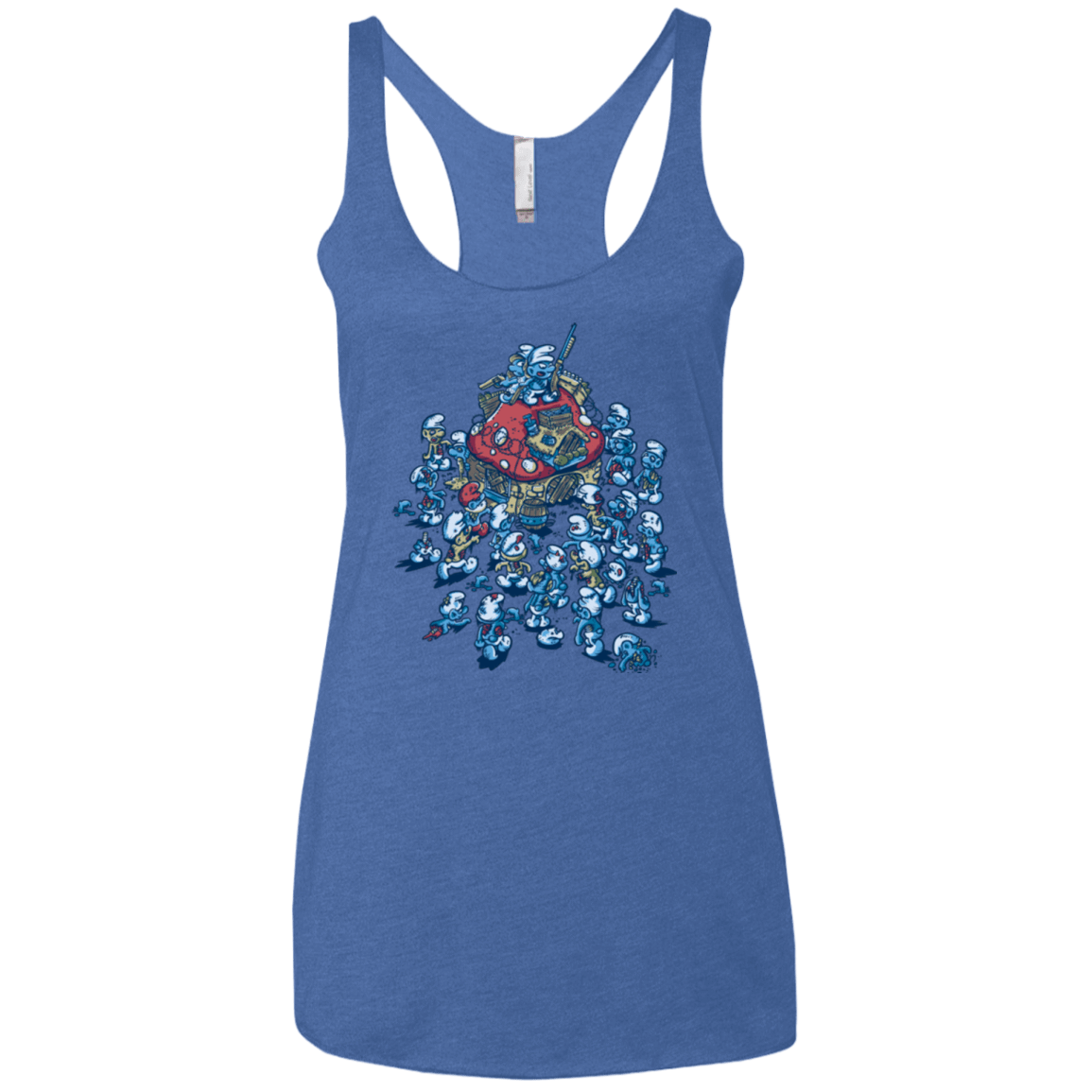 T-Shirts Vintage Royal / X-Small BLUE HORDE Women's Triblend Racerback Tank