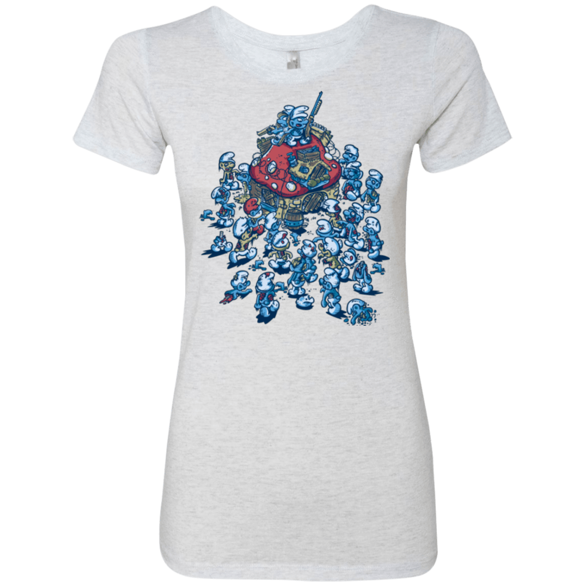 T-Shirts Heather White / Small BLUE HORDE Women's Triblend T-Shirt
