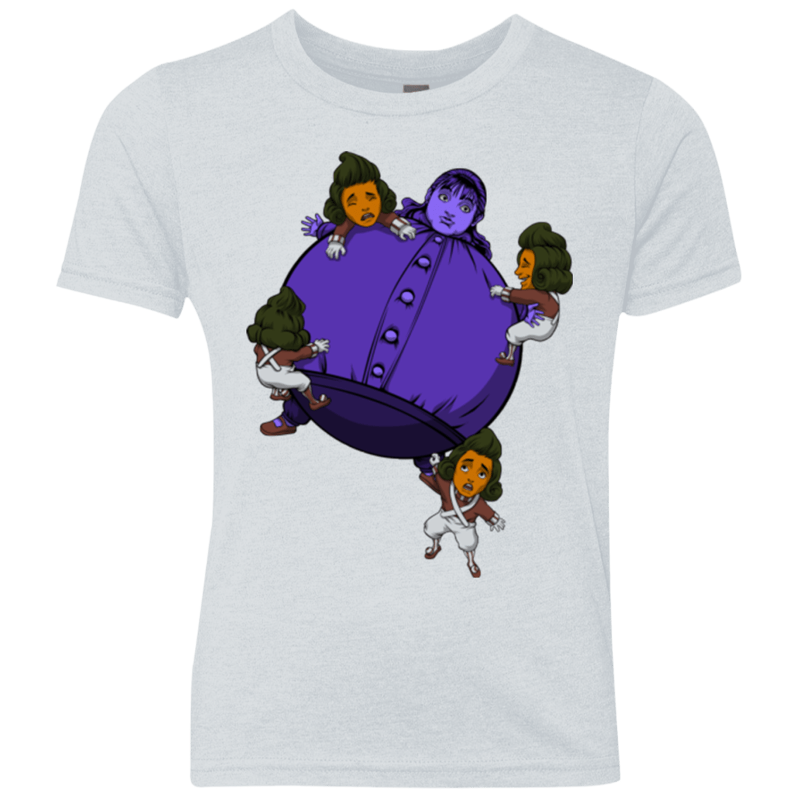 T-Shirts Heather White / YXS Blue In the Face Youth Triblend T-Shirt