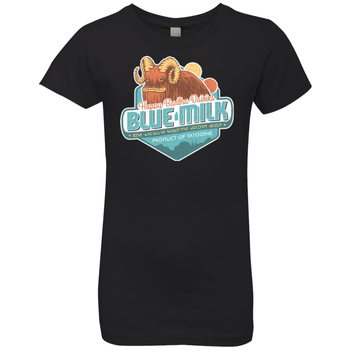 T-Shirts Black / YXS Blue Milk Girls Premium T-Shirt