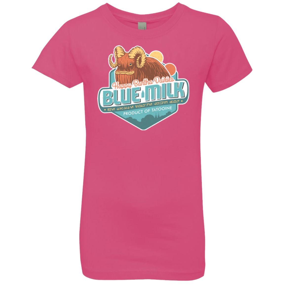 T-Shirts Hot Pink / YXS Blue Milk Girls Premium T-Shirt