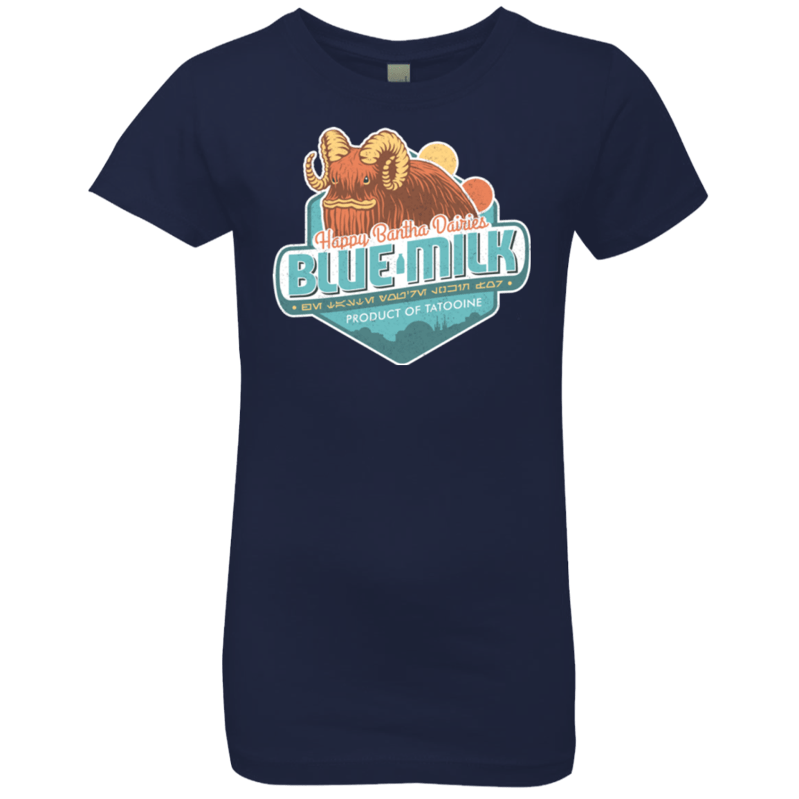 T-Shirts Midnight Navy / YXS Blue Milk Girls Premium T-Shirt