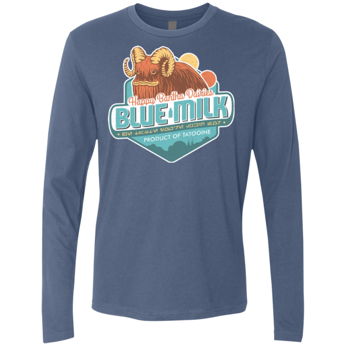 T-Shirts Indigo / S Blue Milk Men's Premium Long Sleeve