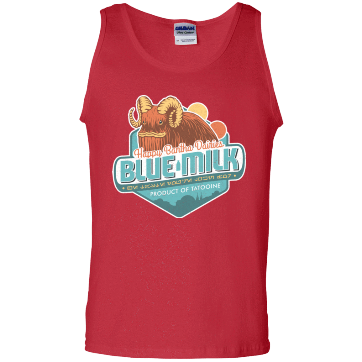 T-Shirts Red / S Blue Milk Men's Tank Top