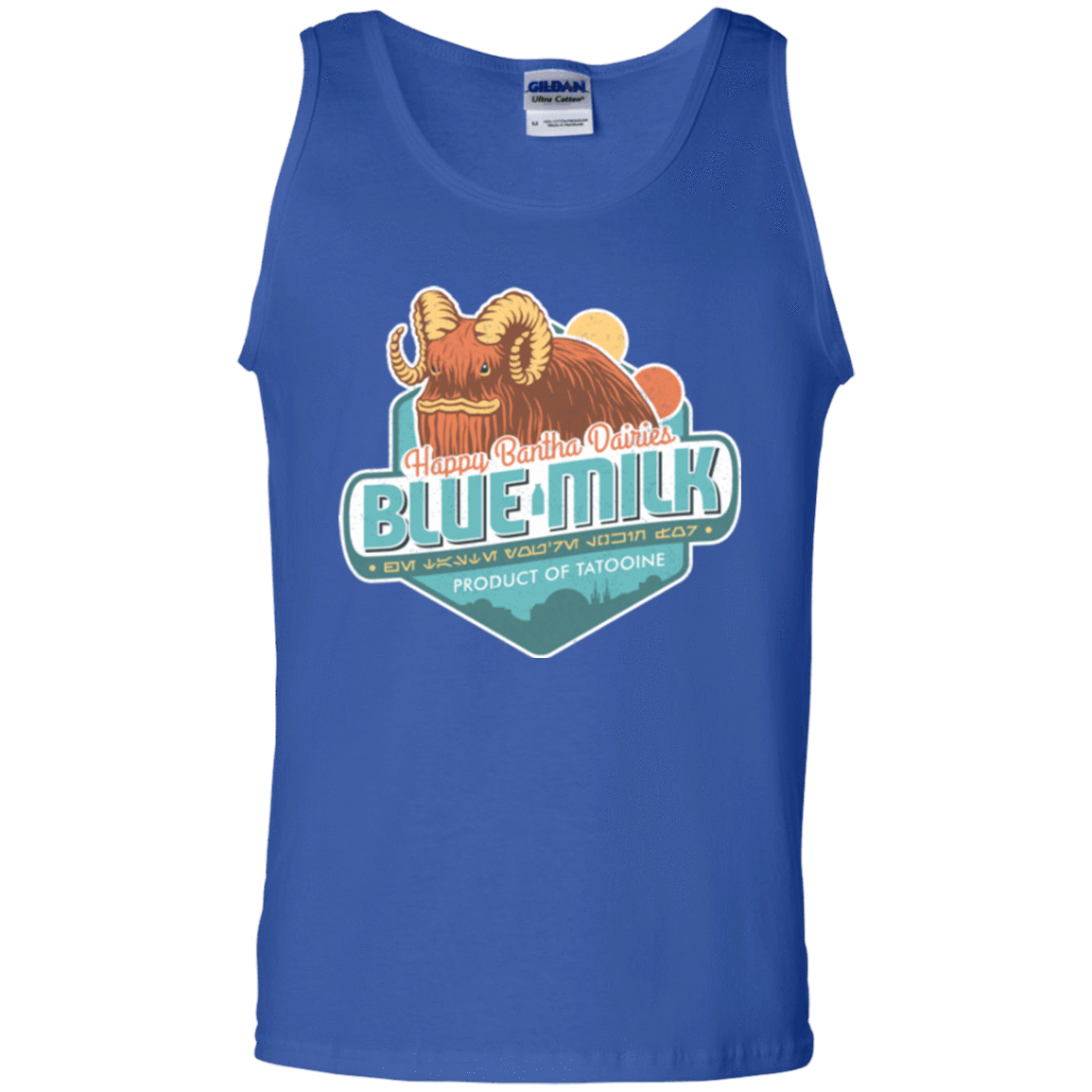 T-Shirts Royal / S Blue Milk Men's Tank Top