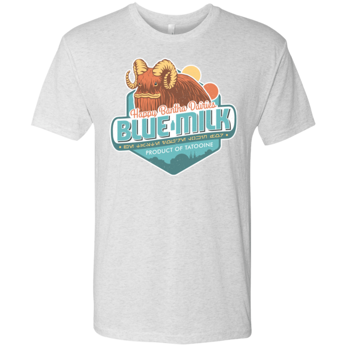 T-Shirts Heather White / S Blue Milk Men's Triblend T-Shirt