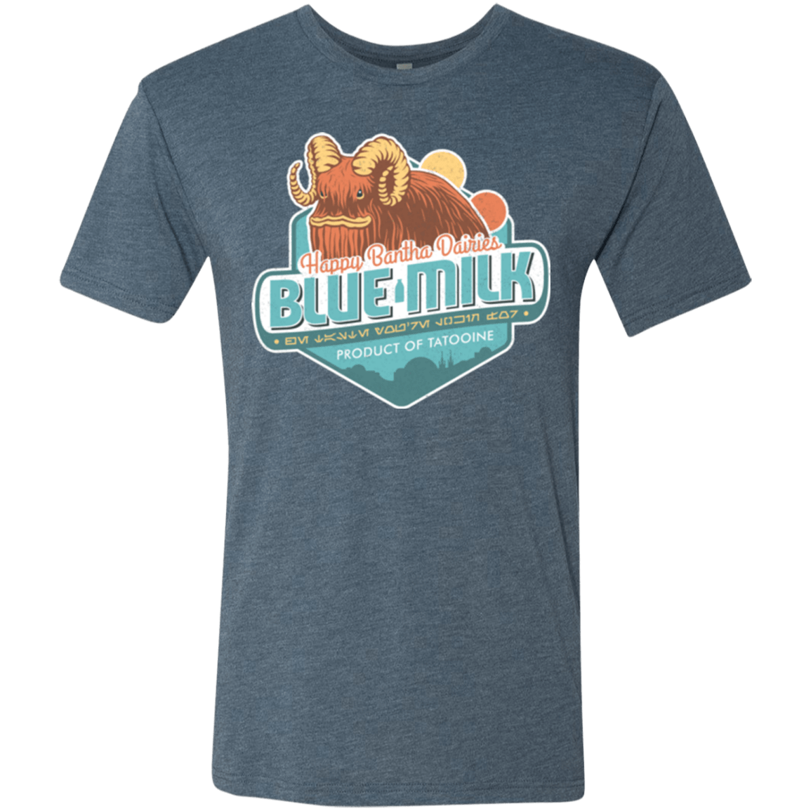 T-Shirts Indigo / S Blue Milk Men's Triblend T-Shirt