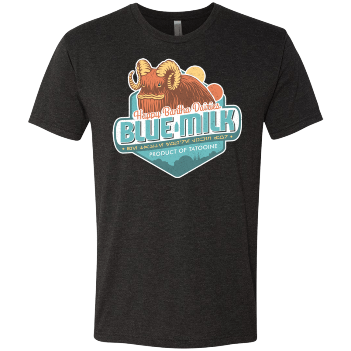 T-Shirts Vintage Black / S Blue Milk Men's Triblend T-Shirt