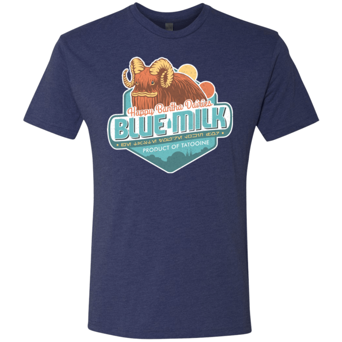 T-Shirts Vintage Navy / S Blue Milk Men's Triblend T-Shirt