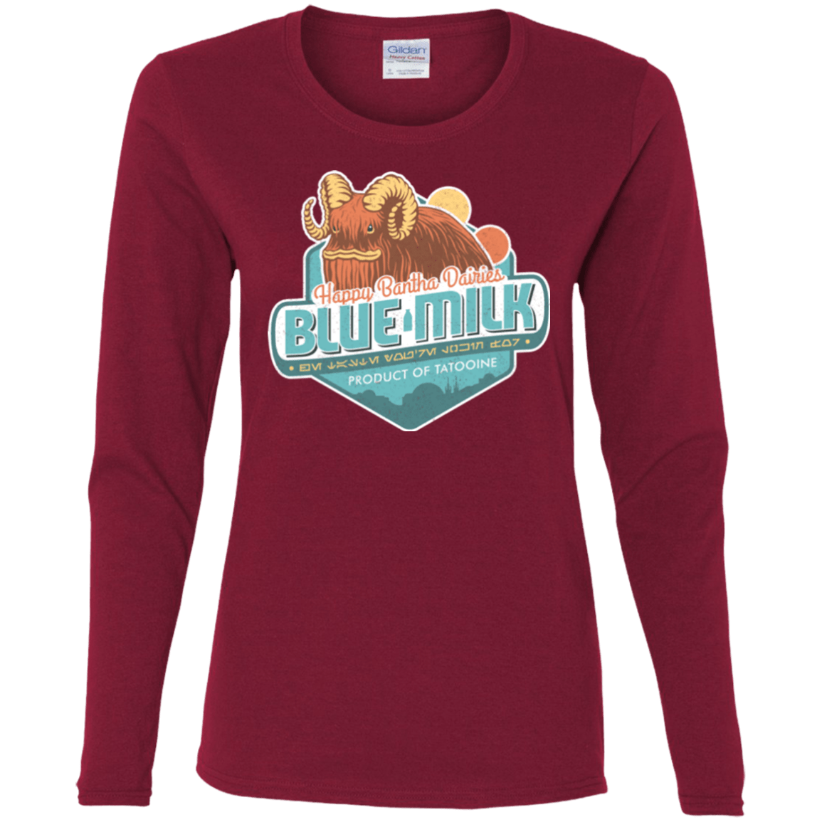 T-Shirts Cardinal / S Blue Milk Women's Long Sleeve T-Shirt